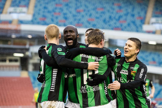 GAIS spelare jublar