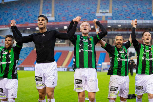 GAIS spelare jublar