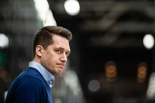 Växjös tränare Sam Hallam