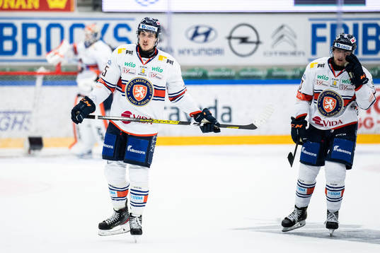 Växjös Eric Juhlin och Jack Drury deppar