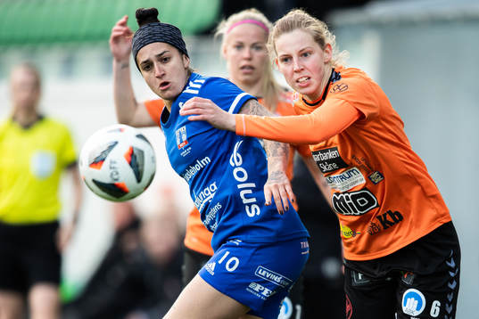 Vittsjös Fernanda Da Silva och Kristianstads Amanda Edgren