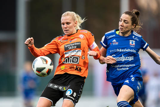 Kristianstads Josefine Rybrink och Vittsjös Clara Markstedt