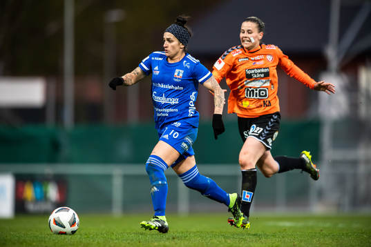 Vittsjös Fernanda Da Silva och Kristianstads Josefin
