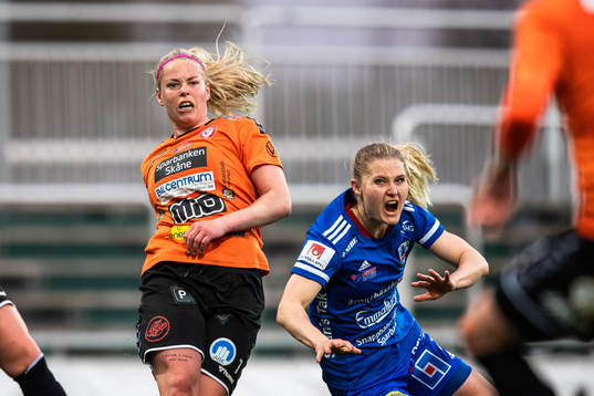 Kristianstads Therese Sessy Åsland och Vittsjös Mie Leth
