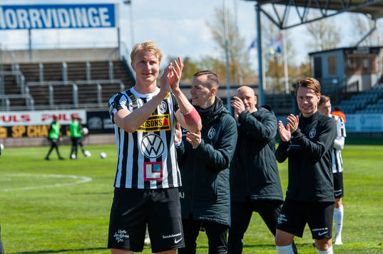 Landskronas Viktor Wihlstrand jublar