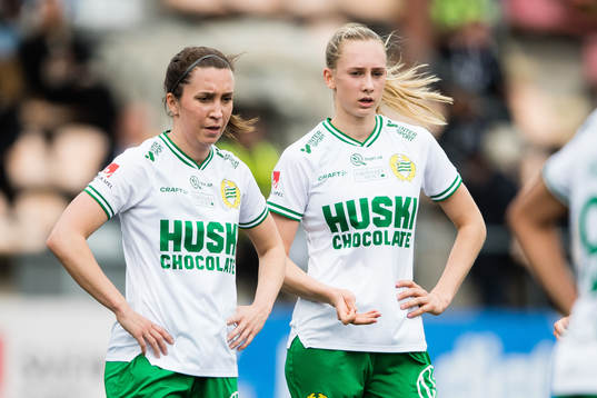 Hammarbys June Pedersen och Ellen Wangerheim