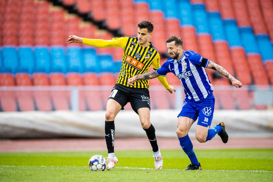 Häckens Alexander Jeremejeff  och IFK Göteborgs Mattias