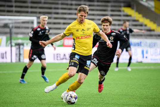 Elfsborgs Noah Söderberg och Kalmars Oliver Berg