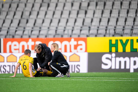 Elfsborgs André Rømer får vård av medicinsk koordinator