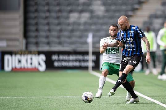 Hammarbys Mohanad Jeahze och Sirius Adam Ståhl