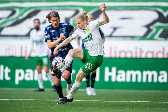 Sirius Tim Björkström och Hammarbys Gustav Ludwigson