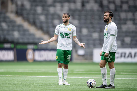 Hammarbys Mohanad Jeahze och Abdul Khalili
