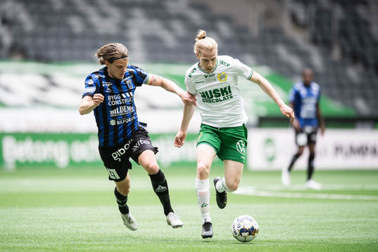 Sirius Tim Björkström och Hammarbys Gustav Ludwigson