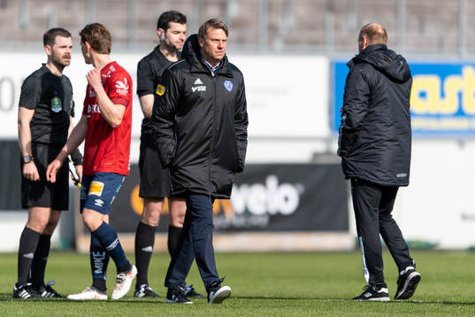 Falkenbergs tränare Hans Eklund