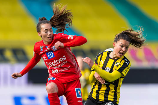 Linköpings Elin Landström och Häckens Johanna Rytting