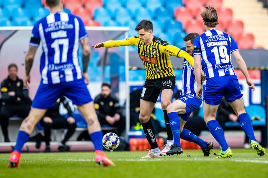 Häckens Alexander Jeremejeff  och IFK Göteborgs Mattias