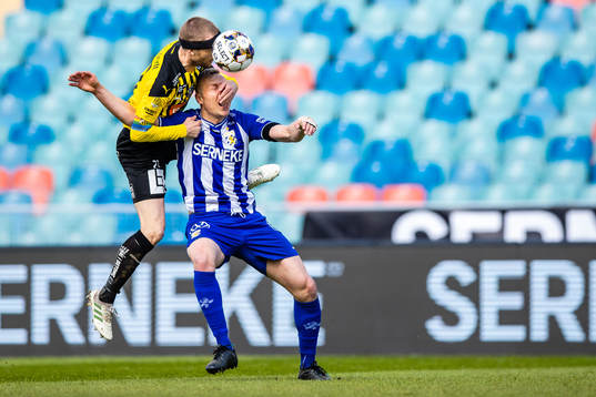 Häckens Rasmus Lindgren och IFK Göteborgs Kolbeinn