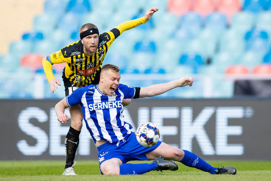 Häckens Rasmus Lindgren och IFK Göteborgs Kolbeinn