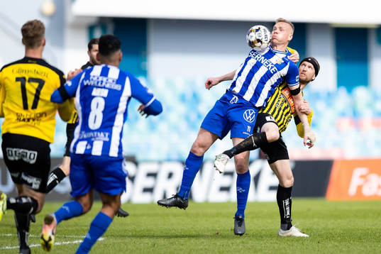 IFK Göteborgs Kolbeinn Sigthorsson och Häckens Rasmus