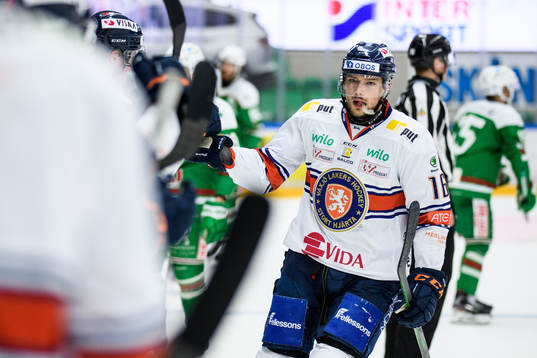 Växjös Brendan Gaunce jublar