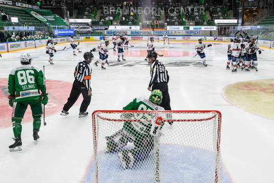 Växjös spelare jublar
