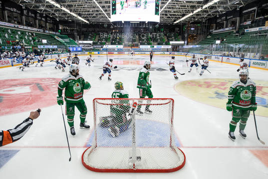 Växjös spelare jublar