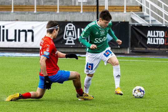 Helsingborgs Wilhelm Loeper och Brages Noa Williams