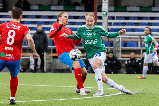 Helsingborgs Charlie Weberg och Brages Anton Lundin