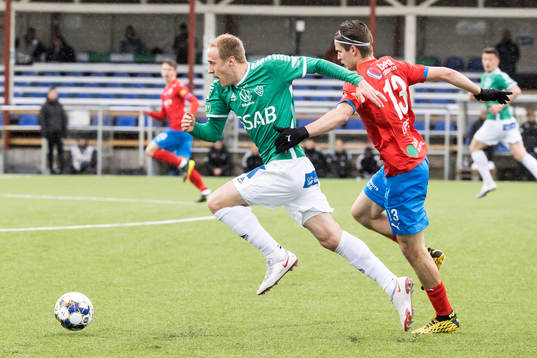 Brages Anton Lundin  och Helsingborgs Wilhelm Loeper