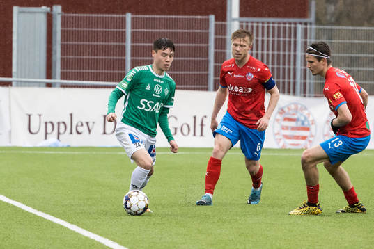 Brages Noa Williams och Helsingborgs Vladislav Kreida och