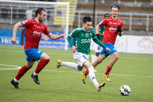 Helsingborgs Vladislav Kreida och Brages Noa Williams