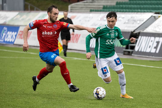 Helsingborgs Vladislav Kreida och Brages Noa Williams
