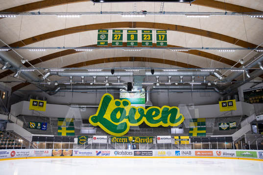 Ståplats H utsmyckat av Björklövens klack Green Devils