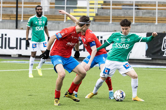 Helsingborgs Wilhelm Loeper och Brages Noa Williams