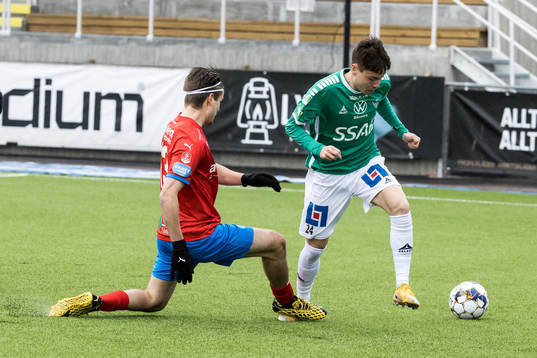 Helsingborgs Wilhelm Loeper och Brages Noa Williams