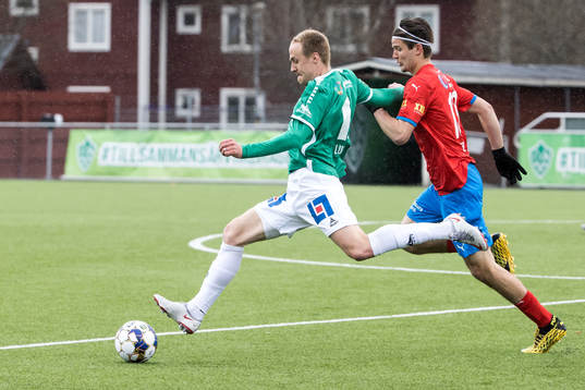Brages Anton Lundin  och Helsingborgs Wilhelm Loeper