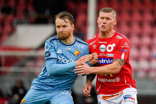 Djurgårdens Jacob Une Larsson och Degerfors Victor