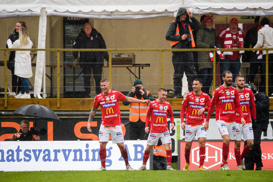 Degerfors Victor Edvardsen jublar