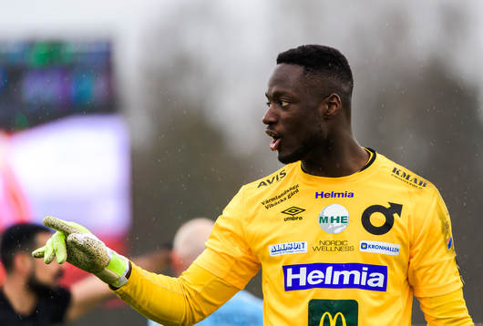 Degerfors målvakt Ismael Diawara