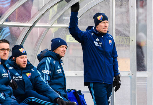Djurgårdens tränare Kim Bergstrand och tränare Thomas
