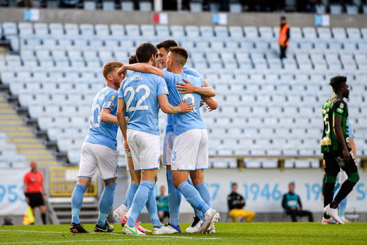 Malmö FFs spelare jublar