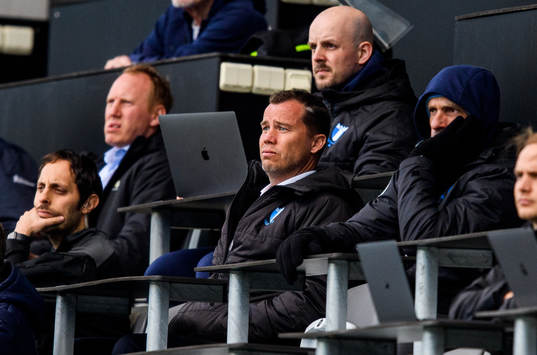 Malmö FFs sportchef Daniel Andersson på läktaren