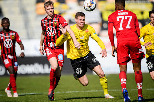 Östersunds Eirik Haugan och Mjällbys Jacob Bergström