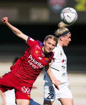 Djurgårdens Sara Olai och Rosengårds Olivia Schough