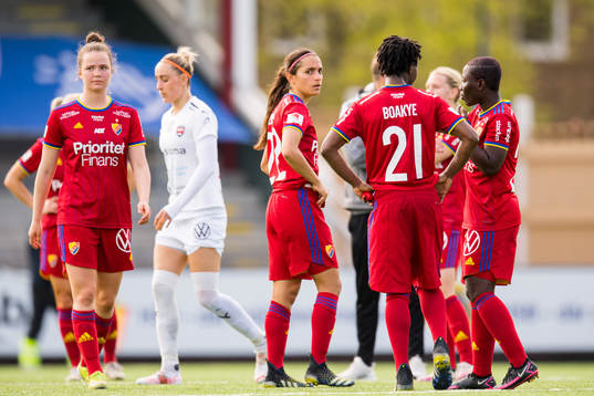 Djurgårdens Daniela Zamora deppar