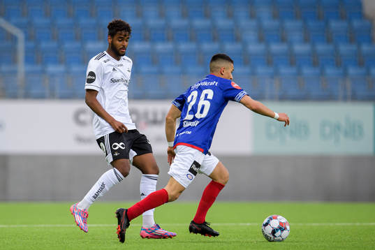 Emil Ceide of Rosenborg and Osame Sahraoui of Vålerenga