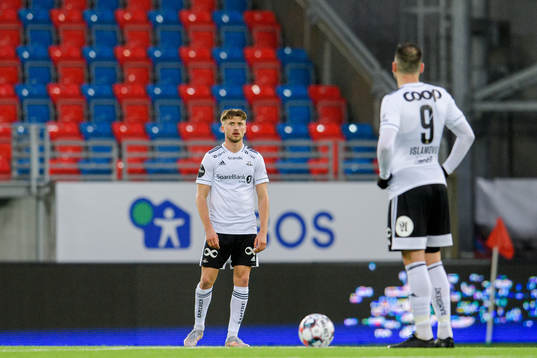 Vebjørn Hoff of Rosenborg looks dejected