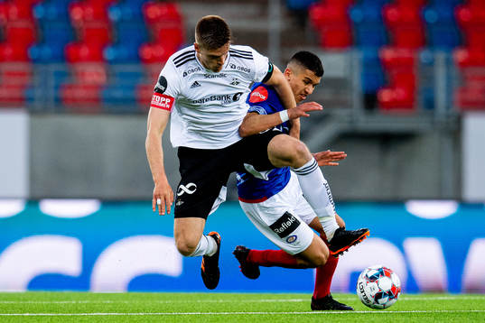 Markus Henriksen of Rosenborg and Osame Sahraoui of