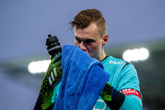 Goalkeeper Kristoffer-August Klaesson of Vålerenga at
