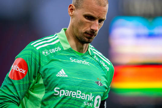 Goalkeeper André Hansen of Rosenborg